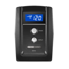 CYBERPOWER UPS de 900 VA/540 W, Topología Línea Interactiva, Entrada 120 Vca NEMA 5-15P, y 6 Salidas NEMA 5-15R, Con Regulador de Voltaje (AVR) MOD: OM900ATLCD