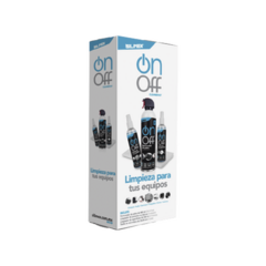 SILIMEX Kit de Limpieza, incluye 4 productos especializados en limpieza de pantallas y superficies, equipo de cómputo y electrónicos MOD: ON-OFF-CLEANER-PACK