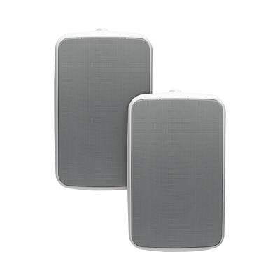 TRUAUDIO PAR de Altavoces 2 vías | Color Blanco | Montaje en superficie | exterior | woofer de 6.5 in | tweeter de 1in | 8 Ohms MOD: OP62WT/PAR