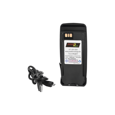 GOOD 2 GO Batería Li-Ion 1600 mAh Li-Ion con clip para XPR6550 alternativa para batería PMNN4077/4066C MOD: PC-PMNN4077