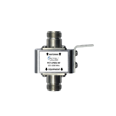 PCTEL Protector Coaxial con ceja frontal, conectores N hembra MOD: PCTLP001NF