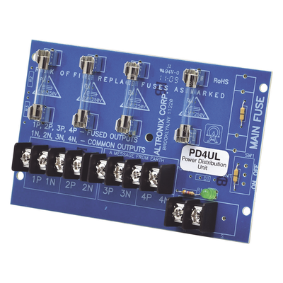 ALTRONIX MODULO UL DE DISTRIBUCION 4 SALIDAS DE ENERGÍA MOD: PD4UL