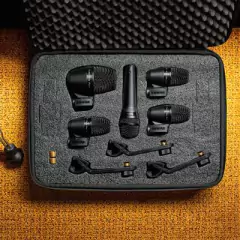 Shure PGADRUMKIT5 Kit de 5 micrófonos para Batería - Modelo Shure - Sonido claro y preciso - Incluye micrófonos para bombo, caja, toms y overhead en internet