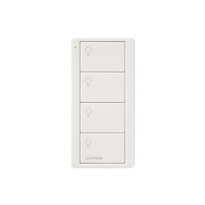 LUTRON ELECTRONICS Control inalambrico Pico, 4 botones, ideal para generar 3 escenas y un apagado MOD: PJ24BGWHL31