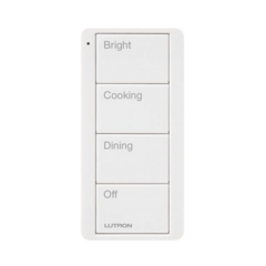 LUTRON ELECTRONICS Control remoto inalambrico PICO, con escenas predefinidas para espacio en cocina. MOD: PJ2-4B-GWH-P02
