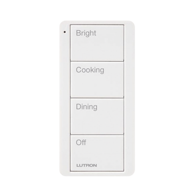 LUTRON ELECTRONICS Control remoto inalambrico PICO, con escenas predefinidas para espacio en cocina. MOD: PJ2-4B-GWH-P02