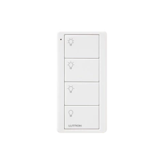 LUTRON ELECTRONICS Control inalambrico Pico, 4 botones, ideal para generar 3 escenas y un apagado MOD: PJ24BWHL31P