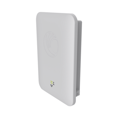 CAMBIUM NETWORKS Access Point WiFi cnPilot e501S para exterior, IP67 grado industrial, Filtros para coexistencia con redes LTE, doble banda, antena sectorial 90-120 grados y puerto PoE secundario PL-501S000A-RW