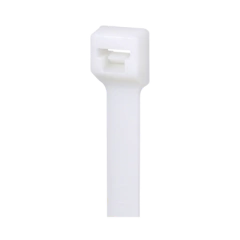 PANDUIT Cincho de Bloqueo de Nylon 6.6, Color Natural, 142 mm (5.6in) de largo, sección transversal en miniatura, 1000 piezas MOD: PLT1.5M-M