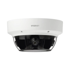 Hanwha Techwin Wisenet Cámara IP Multisensor 8 - 20 MP (4 sensores de 2 o 5 MP) lentes intercambiables / Hasta 4 tarjetas SD de 256 GB / WDR de hasta 150dB / IP66 / IK10 MOD: PNM-9002VQ