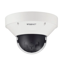 Hanwha Techwin Wisenet Cámara IP 7.3 MP Antivandálica Panorámica 180° / H.265 & WiseStream / IP66 / IK10 / PoE+ MOD: PNM-9022V