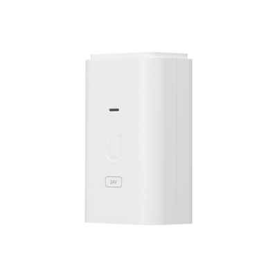 UBIQUITI NETWORKS Adaptador PoE Ubiquiti Gigabit de 24 VDC, 0.3 A MOD: POE-24-7W