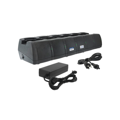 POWER PRODUCTS Multicargador de 6 cavidades para radios Icom IC-F3003, IC-4003 para baterías Ni-Mh BP264 o genéricas. MOD: PP-6C-BC191