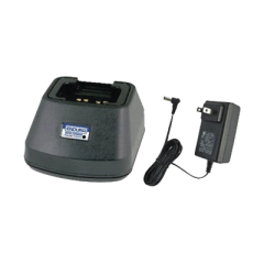 POWER PRODUCTS Cargador rápido de escritorio para radios Motorola EP350 y para batería PMNN4080R/4080LIXT MOD: PP-C-EP350