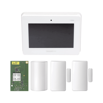 HONEYWELL HOME RESIDEO Kit de Panel de Alarma PROA7M con Sensor de Movimiento y 2 Contactos Magnéticos PROA7PMW