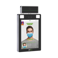 ZKTECO Lector de Rostros para Control detección de temperatura / Acepta Selfies / Reconocimiento a 2.5 metros / ADMS GRATIS MOD: PROFACEXTI