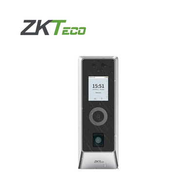 ZKTECO Lector Autonomo de Reconocimiento Facial y Huella Digital para Exterior MOD: PRO-MA-FP