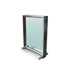 ACCESSPRO Ventana blindada Nivel V / Acero Inoxidable / 51mm / Charola pasa documentos / 60cm x 50cm. MOD: PROVTAPDN5S