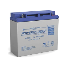 POWER SONIC Batería Ácido de Plomo, Sellada, Recargable, 12V, 20AH, 5 Años Vida Útil, Terminales tipo NB2, Reconocida UL PS-12200-NB2 - buy online