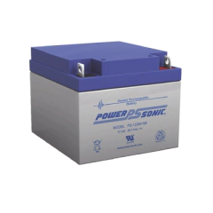 POWER SONIC Batería Ácido de Plomo, Sellada, Recargable, 12V, 26AH, 5 Años Vida Útil, Terminales tipo NB, Reconocida UL PS-12260-NB