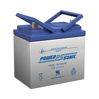 POWER SONIC Batería Ácido de Plomo, Sellada, Recargable, 12V, 33AH, 5 Años Vida Útil, Terminales tipo NB, Reconocida UL PS-12330NB