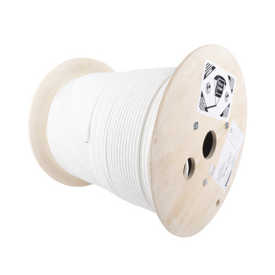PANDUIT Bobina de Cable Blindado S/FTP de 4 pares, Cat7, Inmune a Ruido e Interferencias, LSZH (Bajo humo, Cero Halógenos), Color Blanco, Bobina de 500 m MOD: PSL7004WH-CED