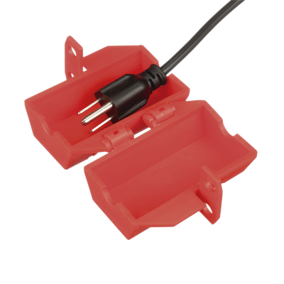 PANDUIT Dispositivo de Bloqueo Para Enchufes de 120 Vca, Fabricado con Polipropileno, Color Rojo MOD: PSL-CL110