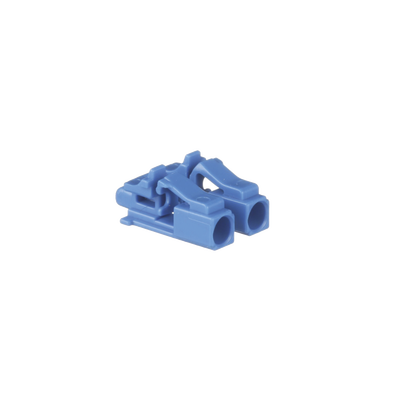 PANDUIT Kit de 10 Dispositivos para Bloquear Puertos de Fibra Óptica LC Duplex, Color Azul, Incluye Llave de Extracción MOD: PSL-LCAB-BU