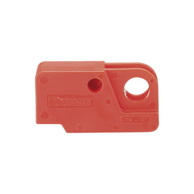 PANDUIT Dispositivo de Bloqueo Para Interruptores Eléctricos de Palanca, de 15.2 x 22.3 mm, Color Rojo MOD: PSL-WS