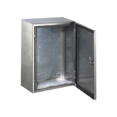 PRECISION Gabinete de Acero Inoxidable IP66 Uso en Intemperie (200 x 300 x 150 mm) con Placa Interna Galvanizada. MOD: PST-203015-INOX-B