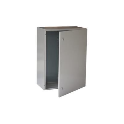 PRECISION Gabinete de Acero IP66 Uso en Intemperie (600 x 800 x 300 mm) con Placa Trasera Interior Metálica y Compuerta Inferior Atornillable (Incluye Chapa y Llave T). MOD: PST-6080-30A
