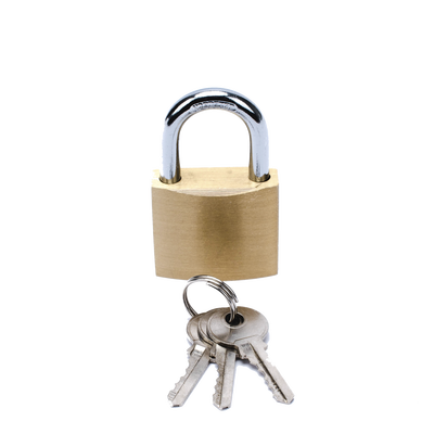 PRECISION Candado de Latón Cuerpo 30 x 30 mm Con 3 Llaves. Diam. de Perno: 5.2 mm MOD: PST-A010-02