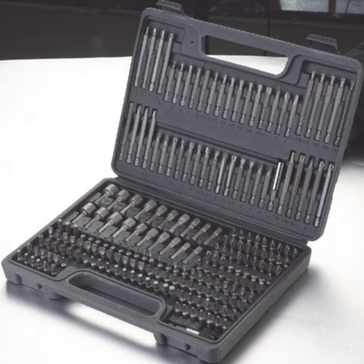 PRECISION Juego de 208 Puntas para Taladro Entrada Hexagonal 1/4". Incluye Estuche. MOD: PST-C010-03