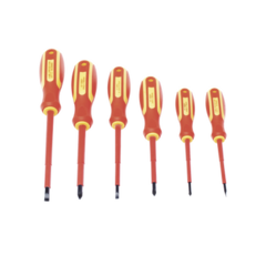 PRECISION Juego de 6 desarmadores Aislados bicolor 1000v metal MOD: PSTH02001