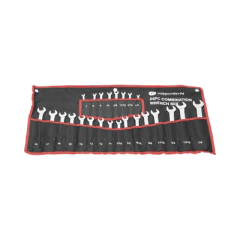 PRECISION Juego de 24 Llaves Combinadas Métricas e Inglesas con Estuche. MOD: PST-H030-02