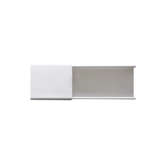 THORSMAN Canaleta blanca sin división, de PVC auto extinguible, 48 x 16 x tramo 2.5m (6101-01260 MOD: PT-48-SD