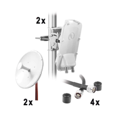 CAMBIUM NETWORKS Enlace Backhaul completo de alta capacidad, incluye: 2x PTP550CE, 2x NP1-GE2 (30 dBi), 4x Jumpers MOD: PTP550-KIT30