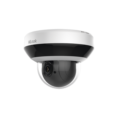 HiLook by HIKVISION Mini Domo PTZ IP 2 Megapixel / 4X Zoom / H.265+ / 20 mts IR EXIR / WDR 120dB / PoE / IK10 / Exterior IP66 / Ultra Baja Iluminación / Micrófono Integrado / PoE MOD: PTZ-N2204I-DE3(D)