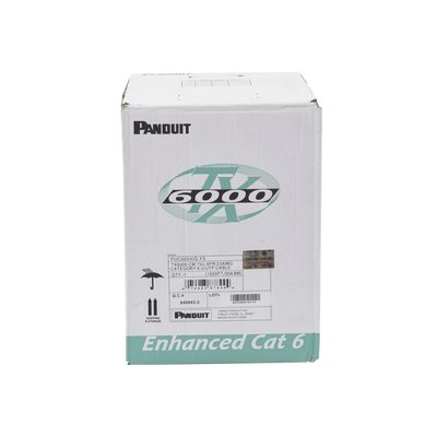 PANDUIT Bobina de Cable UTP 305 m. de Cobre, TX6000™ PanNet, Reelex, Gris Internacional, Categoría 6 Mejorado (23 AWG), PVC (CM), de 4 pares MOD: PUC6004IG-FE