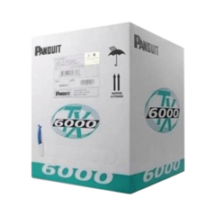 PANDUIT Bobina de Cable UTP 305 m. de Cobre, TX6000™ PanNet, Reelex, Blanco, Categoría 6 Mejorado (23 AWG), PVC (CM), de 4 pares MOD: PUC6004WH-FE