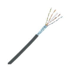 PANDUIT Bobina de Cable Planta Externa con Gel, de 4 pares, Cat6A, UTP, Color Negro, 305m MOD: PUO6X04BL-CEG