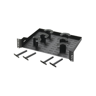 PANDUIT Charola Ventilada Para Administración de Cable en Racks o Gabinetes, con 6 Postes para Control de Holgura, de 19in, 2 UR, Color Negro MOD: PZCHSM2