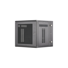 PANDUIT Gabinete PanZone de Montaje en Pared, de 19in, Puerta Ventilada, 12 UR, 635mm de Profundidad, Color Negro MOD: PZWMC12P
