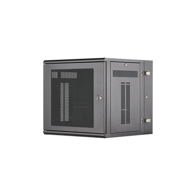 PANDUIT Gabinete PanZone de Montaje en Pared, de 19in, Puerta Ventilada, 12 UR, 635mm de Profundidad, Color Negro MOD: PZWMC12P