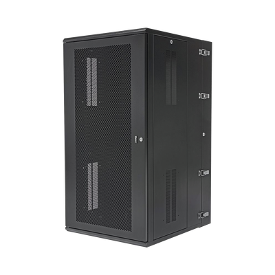 PANDUIT Gabinete PanZone de Montaje en Pared, de 19in, Puerta Ventilada, 26 UR, 762mm de Profundidad, Color Negro MOD: PZWMC2630P