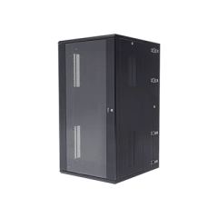 PANDUIT Gabinete PanZone de Montaje en Pared, de 19in, Puerta con Ventana de Seguridad, 26 UR, 762mm de Profundidad, Color Negro MOD: PZWMC2630W