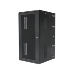 PANDUIT Gabinete PanZone de Montaje en Pared, de 19in, Puerta Ventilada, 26 UR, 635mm de Profundidad, Color Negro MOD: PZWMC26P
