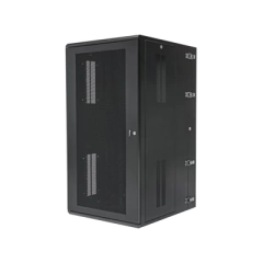 PANDUIT Gabinete PanZone de Montaje en Pared, de 19in, Puerta Ventilada, 26 UR, 635mm de Profundidad, Color Negro MOD: PZWMC26P