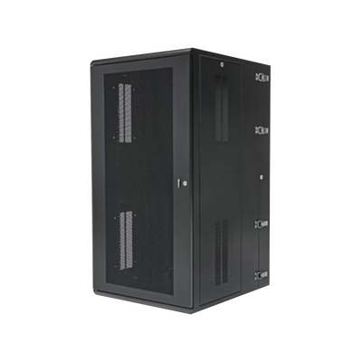 PANDUIT Gabinete PanZone de Montaje en Pared, de 19in, Puerta Ventilada, 26 UR, 635mm de Profundidad, Color Negro MOD: PZWMC26P