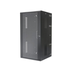 PANDUIT Gabinete PanZone de Montaje en Pared, de 19in, Puerta con Ventana de Seguridad, 26 UR, 635mm de Profundidad, Color Negro MOD: PZWMC26W